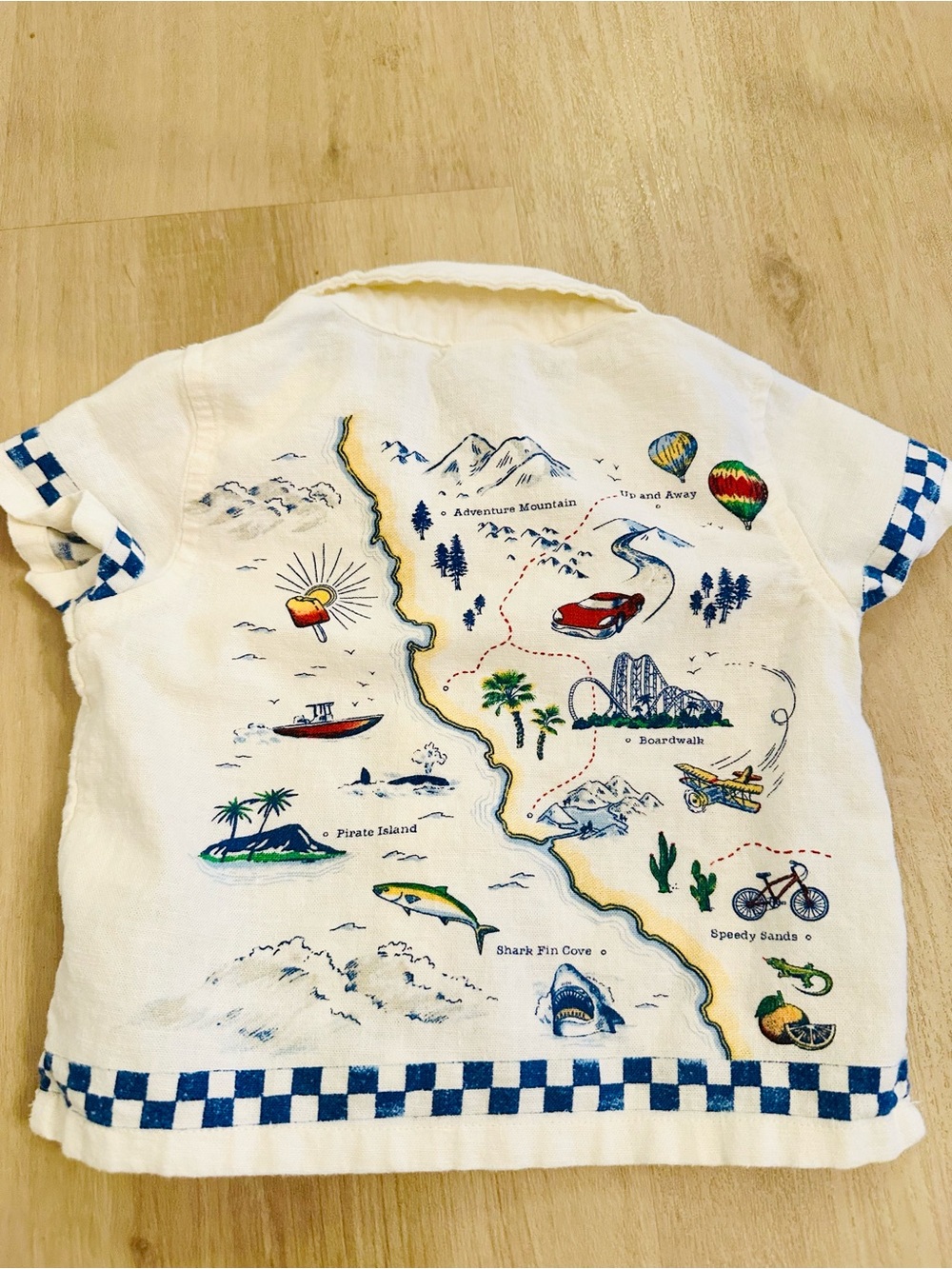 Old Navy Cream Button-Front Kids Shirt 6-12M